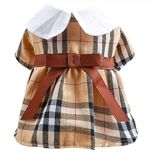Vestito Per Cani Femmina In Pizzo - Gonna Da Festa Traspirante Per Cuccioli, Taglie Da XS A XL