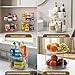 2 Tier Non-Skid Acrylic Lazy Susan Turntable Organizer - Rotating Spice Rack - Spinning Organization Tray for Kitchen, Pantry, Countertop, Closet, Bathroom, Vanity, Medicine Cabinet Organizing, 9.25''