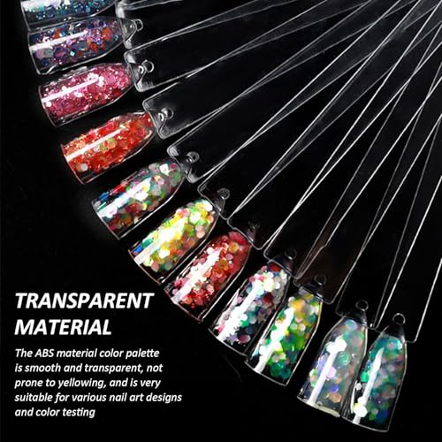 100 Stücke Nagelkunstpraxis Farbbrett, Künstlerisches Designdesign, Diy -Kunsthandwerksnagel -Display, Kreatives Farbtest -Werkzeug Für Anfänger.