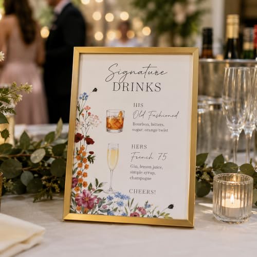 Image of upsimples 5x7 Picture Frame Glass, Thin Border, Gold Photo Frames, 3 Pack | Gold Frames, Fit 5 x 7 Photos, Wall and Tabletop Display, Home Decor for Mother's Day, Wedding and Christmas