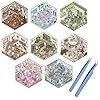 8PCS Fun DIY 3D House Stickers，Creative Stickers Scene with Tweezers，Cute 3D Korean Scene Stickers for Adult and Children Relief Stress Pass The Time，Mini House Stickers for Valentine’s Day Gift