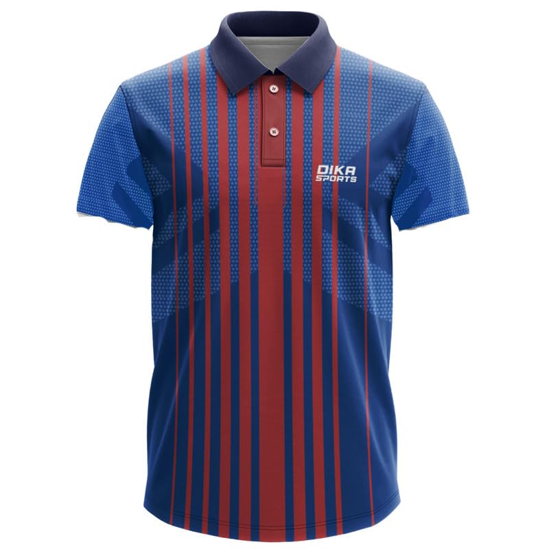 Image of Dika Sports Cricket Custom Player Name and Number Jersey Cricket Tshirt for Men | 2 Year to 5XL