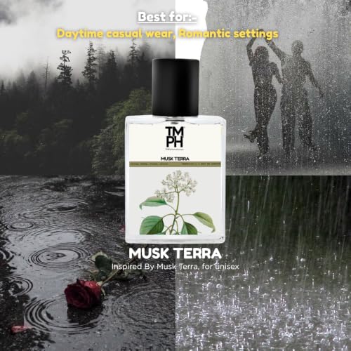 Image of TMPerfumehouse Musk Terra EDP for Men & Women | Musky, Fruity & Long Lasting Perfume Spray | Citrus, Musky & Floral Fragrance | Luxury Gift for Him | TMPH | 50ml