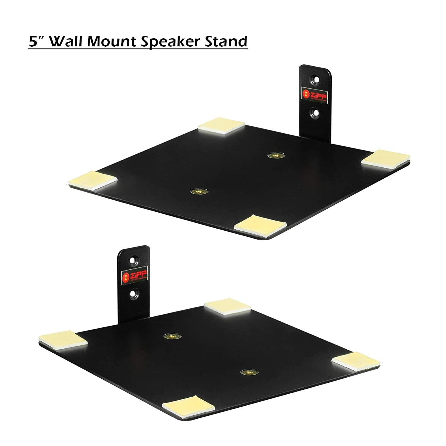 ZIPP Book Shelf Speaker Wall Mounted Stand (5-inch) -Set of 2 1