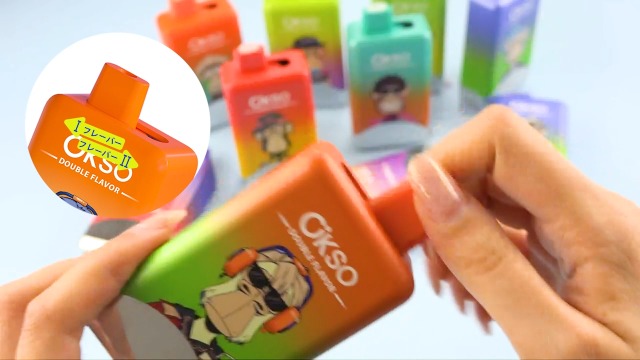 Amazon | 【60000回吸引可能】OKSO Double Flavor 電子タバコ 使い捨て