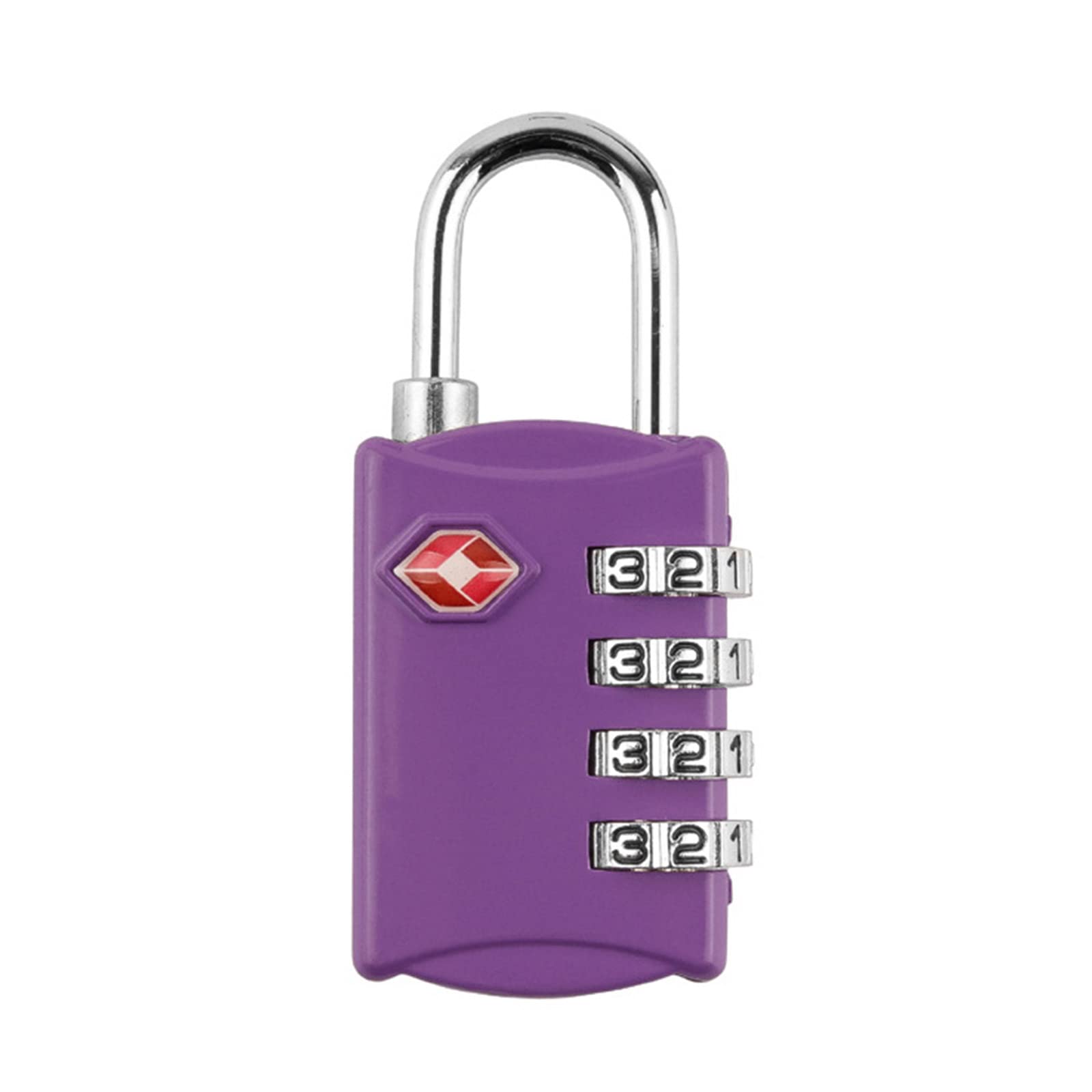 Crffz Purple Multifunctional Luggage Locks 4-Digit Combination Padlock Travel Accessories Suitcase For Gym Luggage Suitcase