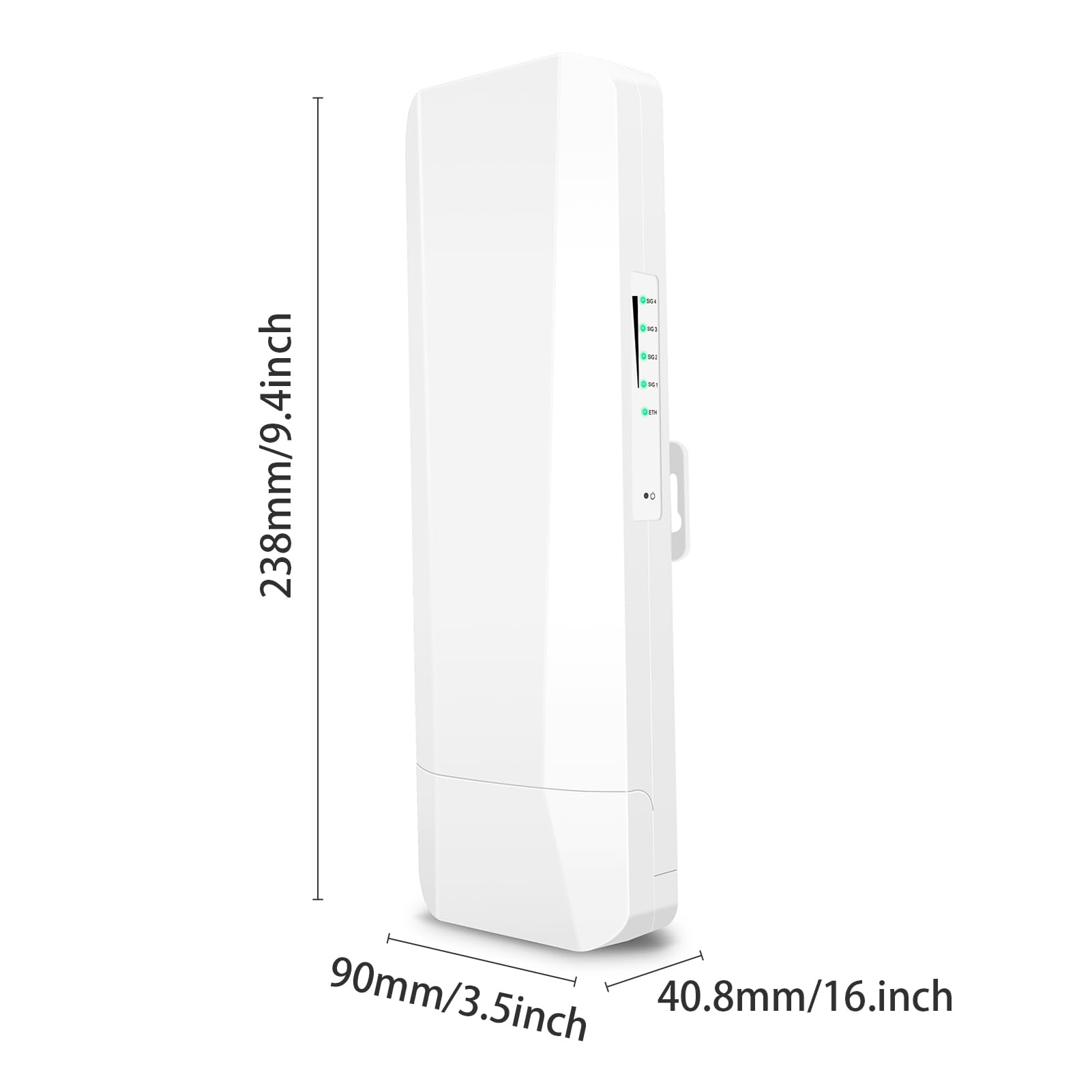 Gigabit Wireless Bridge, Długi Mostek Wi -Fi na Odległym Zasięgu, Bezprzewodowy Mostek Sieciowy 5G z Podwójnymi Mostami Bezprzewodowymi do Nadzoru na Zewnątrz i, Bez Okablowania, Dostępu na Zewnątrz
