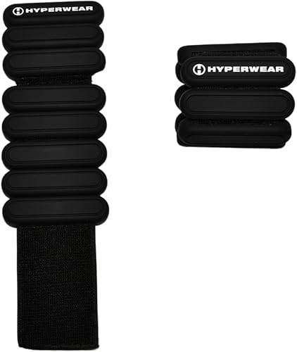 HYPERWEAR Las elegantes pesas de muñeca y tobillo amplifican tus entrenamientos con pesas ajustables para muñeca y tobillo para mujeres para