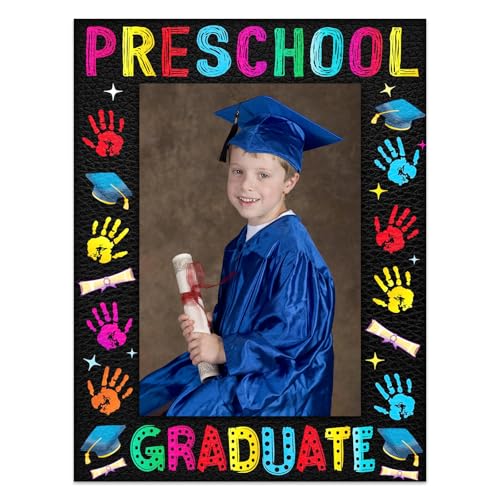 JUESMOS Preschool Graduation Picture Frame 2025 - Prek Kindergarten Graduations Gifts - Preschool Graduate Photo Frame My First Grad Picture Frame Gifts for Kids Boys Girls
