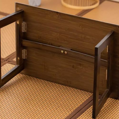 Table basse en bois pliable 70x40cm pour salon et ordinateur
