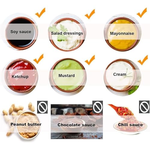 Botella de salsa para colgar de 5.5L dispensador exprime mermelada y tomate 4