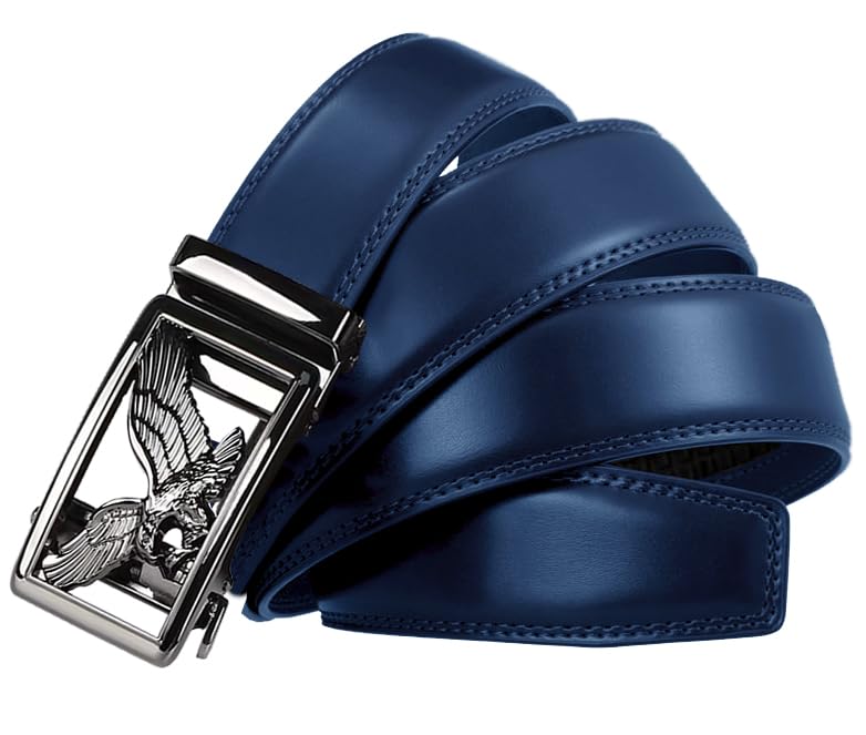 Image of WildHorn Men's Genuine Leather Belt for Men| Premium Auto-Lock Buckle | Adjustable up to 48 inch | Formal & Casual Wear | Micro-Adjust Fit | Stylish Gift Box Included