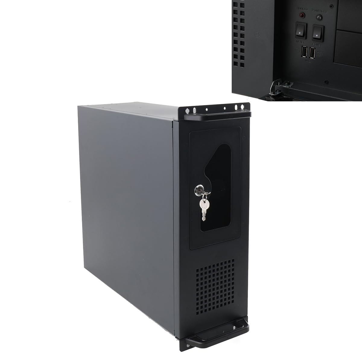 4U Servergehäuse Rack Gehäuse 4u Serverschrank für IT-Geräte, A/V-Geräte | 450x430x177mm Netzwerkschrank