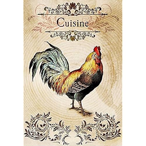 Rice Paper for Decoupage A4 Birds (French Rooster - 2 Sheets)