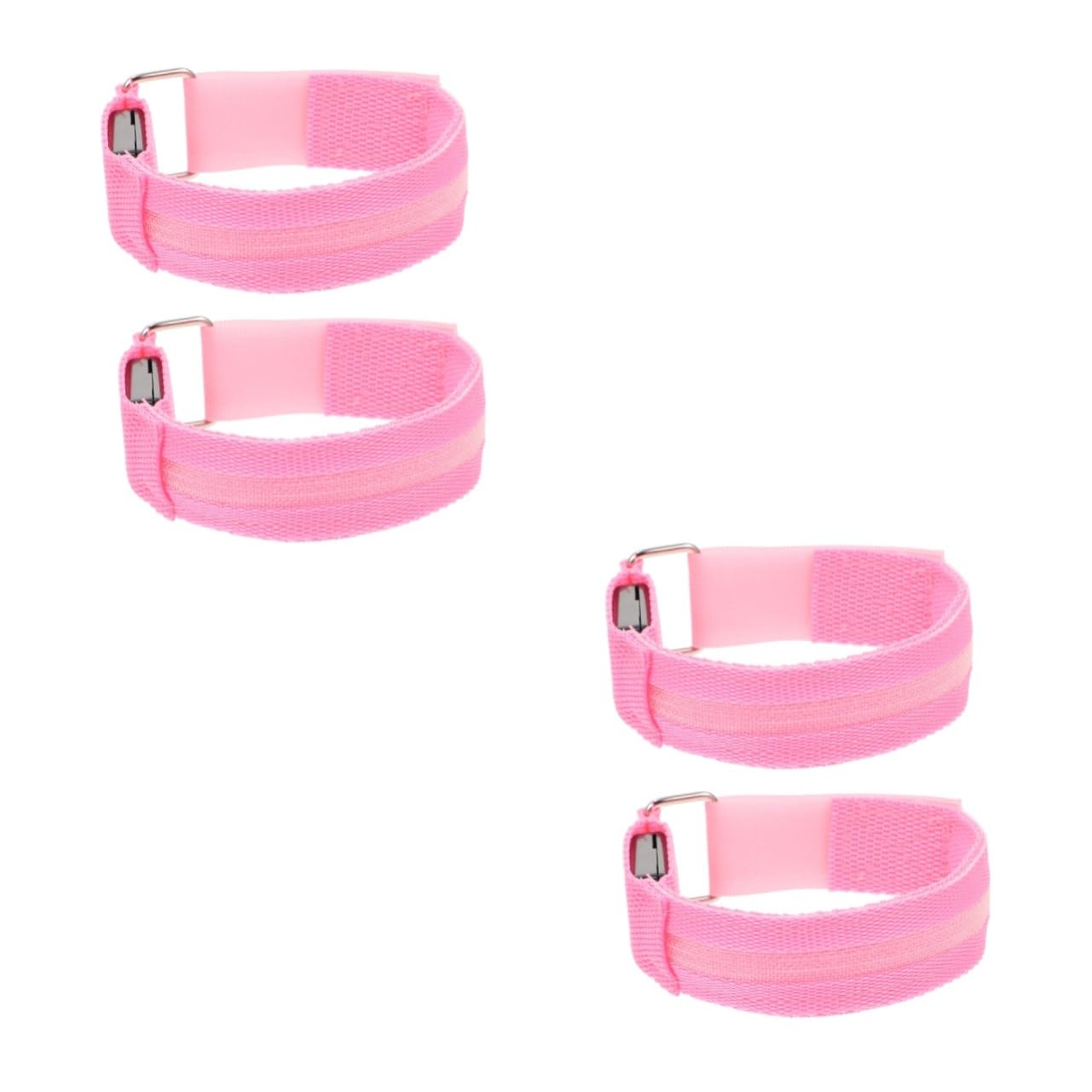 ibasenice Bracciali LED Ricaricabili per Corsa Notturna Strisce Sicurezza per Sport all Alta visibilità E Passeggiate 2 * 2