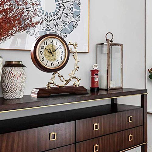 Reloj de escritorio silencioso de madera para crear un salon acogedor 5