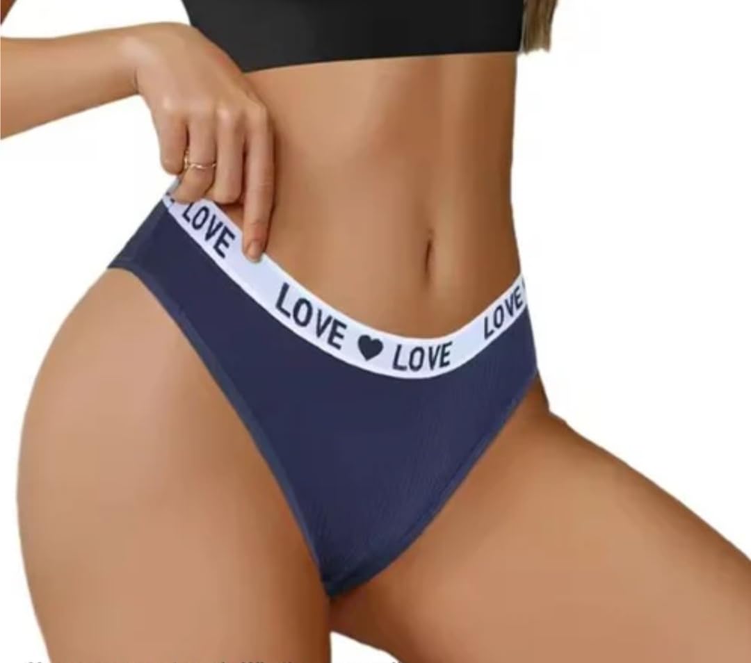 custom Cotton Printed Sexy Mid-Waisted Knitted Bikini Women's Underwear Ladies Bikini Panty, Medium Coverage, Flexible Microfiber, StayFresh Technology Pack of 1 Multicolour-picture-40