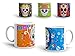 Lote de 4 Originales Tazas Desayuno de Cerámica Imagen de Lote de 4 Originales Tazas Desayuno de Cerámica