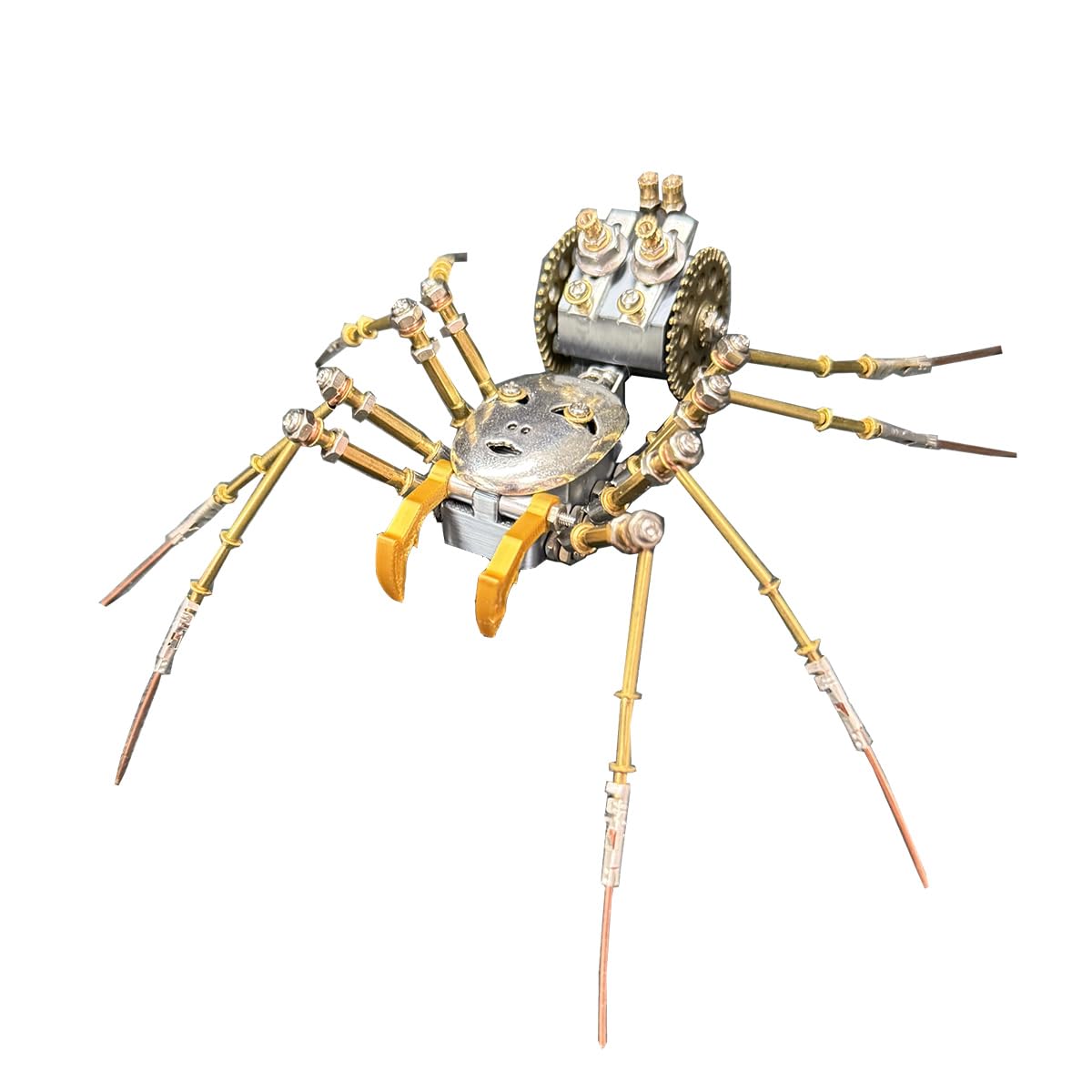PizazzToy 3D Metal Puzzles for Adults, DIY Assembly Steampunk Mechanical Spider Jigsaw Puzzles, Model Kits for Adults to Build Home Decorations and Gifts Choice (186 PCS)