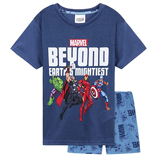 Pyjama court Marvel enfant garçon ensemble nuit été short t-shirt vêtements de nuit
