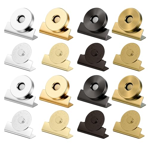 GrueGard Magnetknöpfe ohne Nähen Magnetverschluss Tasche Häkeltaschen Magnetdruckknopf Bag Magnetic Closure für Geldbörsen DIY Handarbeit