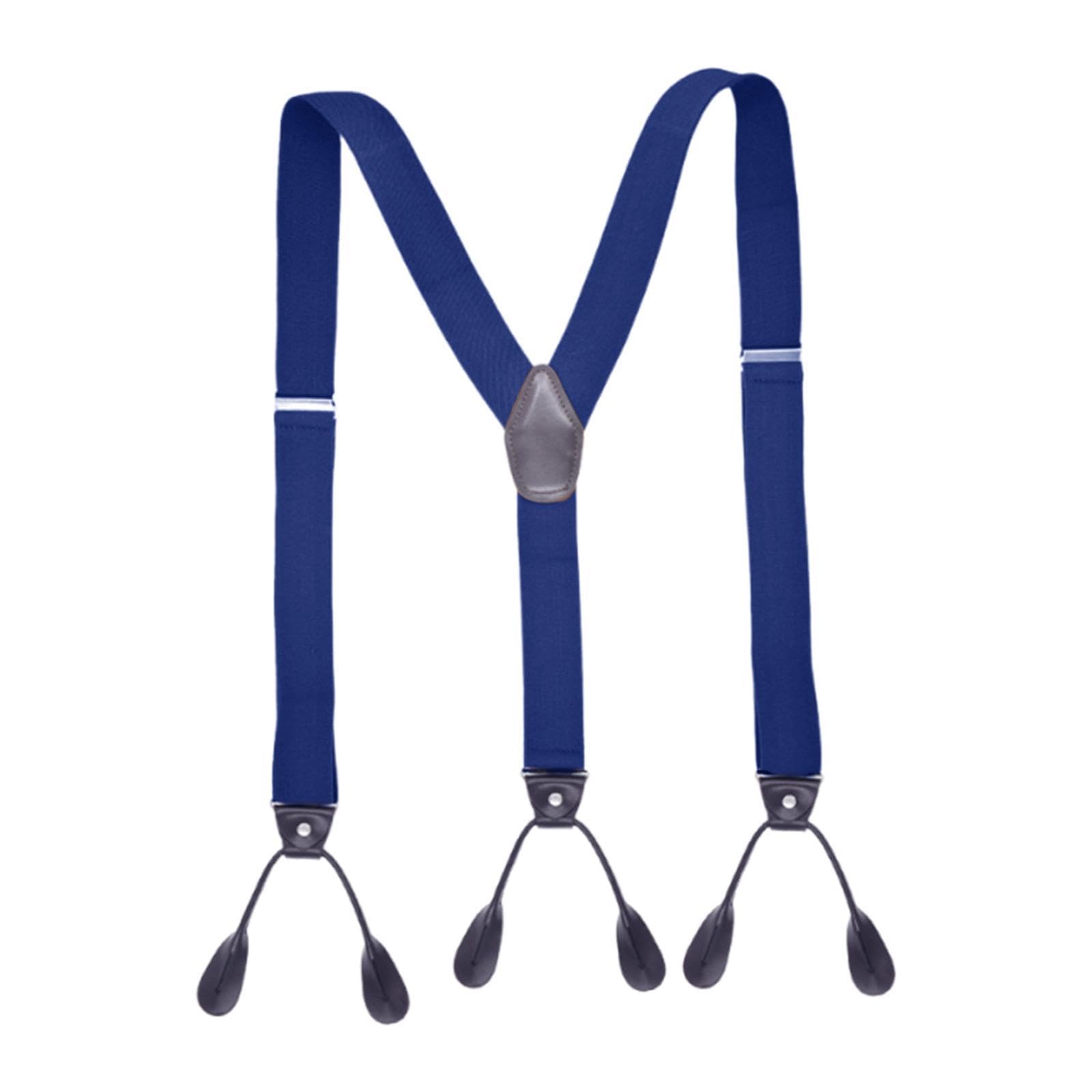 Button End Suspenders Tuxedo Adjustable Straps Elastic Suspenders for Shorts-image-40