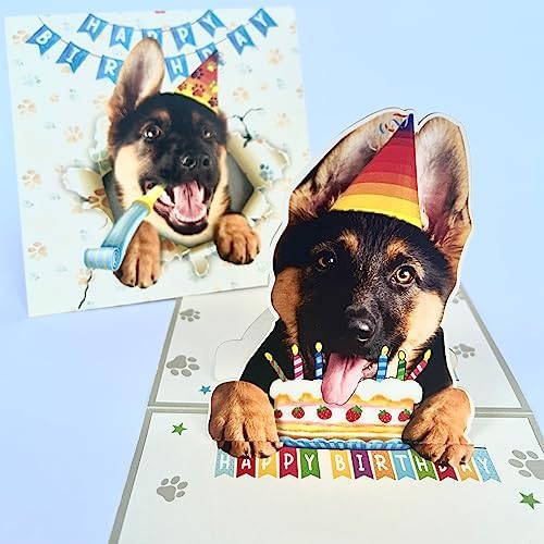 Old English Co. Dog Birthday Card - Cute Dog Cards - For Men Women Mum Dad - 'Heard...