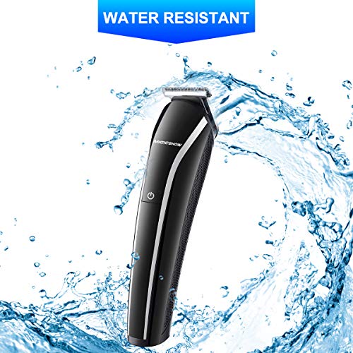 Beard Trimmer For Men, MIGICSHOW Cordless Hair Trimmer 12 in 1 Mustache Trimmer Waterproof Multi-functional Grooming Kit for Nose Ear Hair Clippers Body Groomer with LED Display USB Rechargeable - Thumbnail 5
