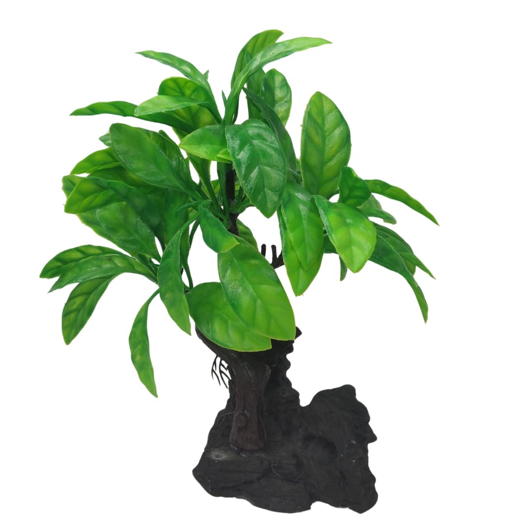 SANSEFERO Premier Plants Plastic Plants for Aquarium Fish Tank Fish Tank/Home/Garden/Office Decoration Tree Decorative Ornament (Rock Tree) (B0CY2WHBQM) Amazon Price History, Amazon Price Tracker