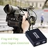 HDMI to SDI Converter, HDMI in Two SDI Output SD HD 3G-SDI Video Adapter Auto Format Detection Video Converter Stereo Audio Embedder for Camera