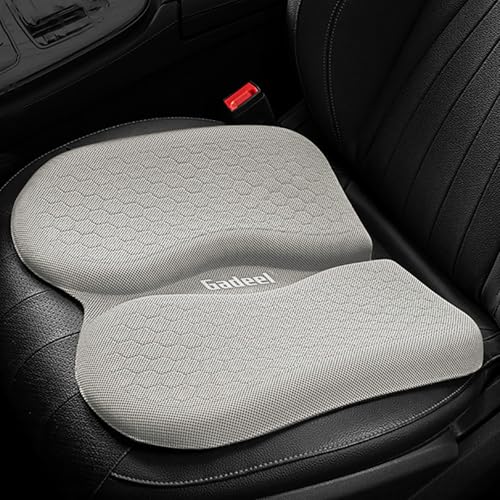 Gadeel 車 ゲルクッション カーシートクッション 運転用座布団 折りたたみ式 滑り止め付 中空設計で蒸れ防止 お尻の痛み軽減 四季通用 自動車/椅子兼用（グレー）