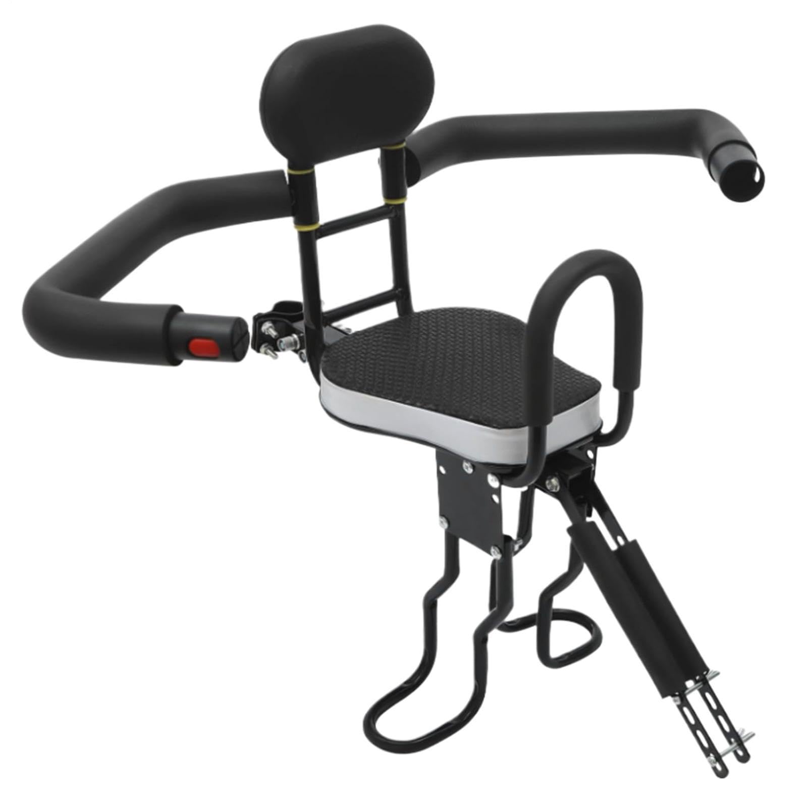 Seggiolino Bicicletta - Bambino Con Braccio Sicurezza Sgancio Rapido | Portabambini Montato su Bici per Scooter Montagna Strada Pieghevole Ciclismo Outdoor Viaggio Biking