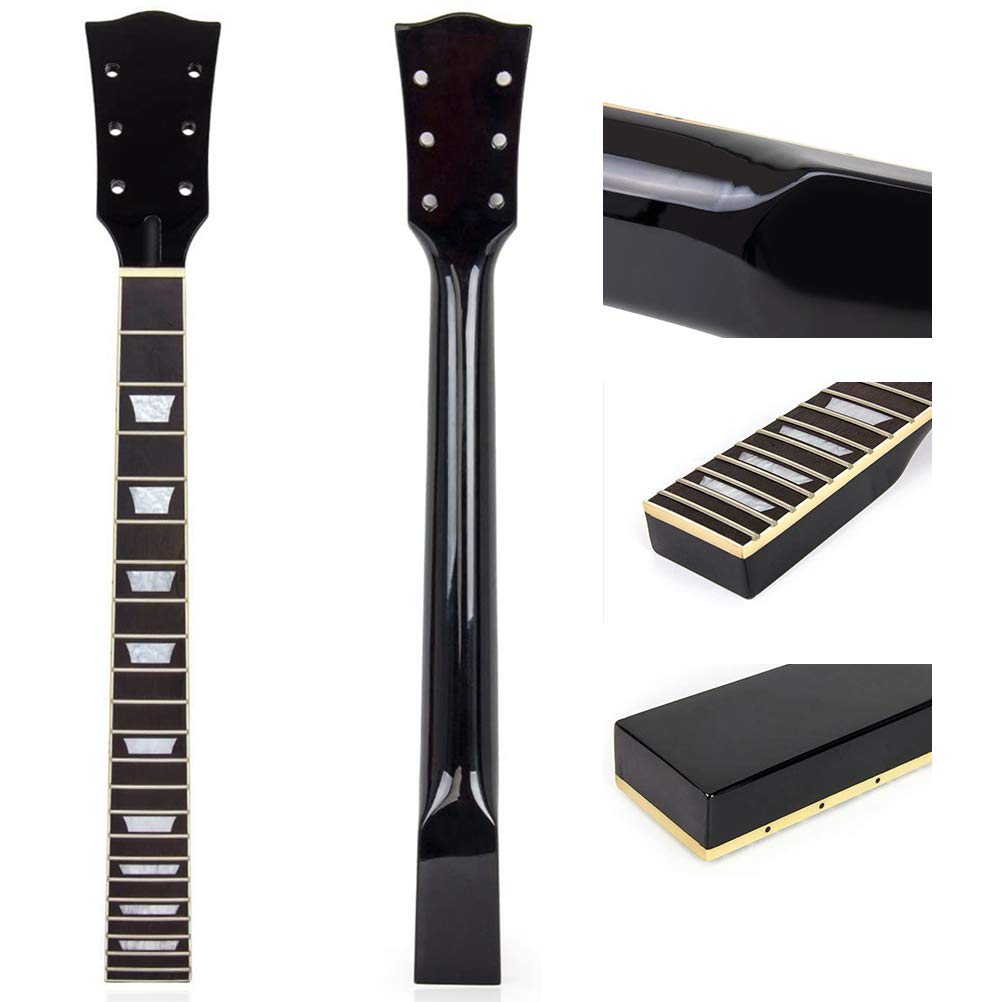 Manico per Chitarra elettrica in Acero-Palissandro, per 22 Tasti Les Paul LP la Sostituzione di Parti di Chitarra Una Piacevole Esperienza di Gioco