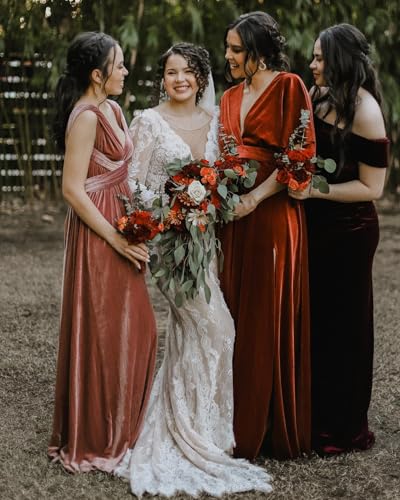 Velvet Infinity Bridesmaid Dress with Bandeau Convertible Formal Dresses Long Multi-Way Evening Gowns4