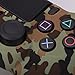 immagine 4YoRHa Camuffamento di stampa di trasferimento dell'acqua Cassa pelle copertura silicone skin cover Custodia per Sony PS4/Slim/Pro Controller x 1 (deserto) Con PRO presa del pollice thumb grips x 8