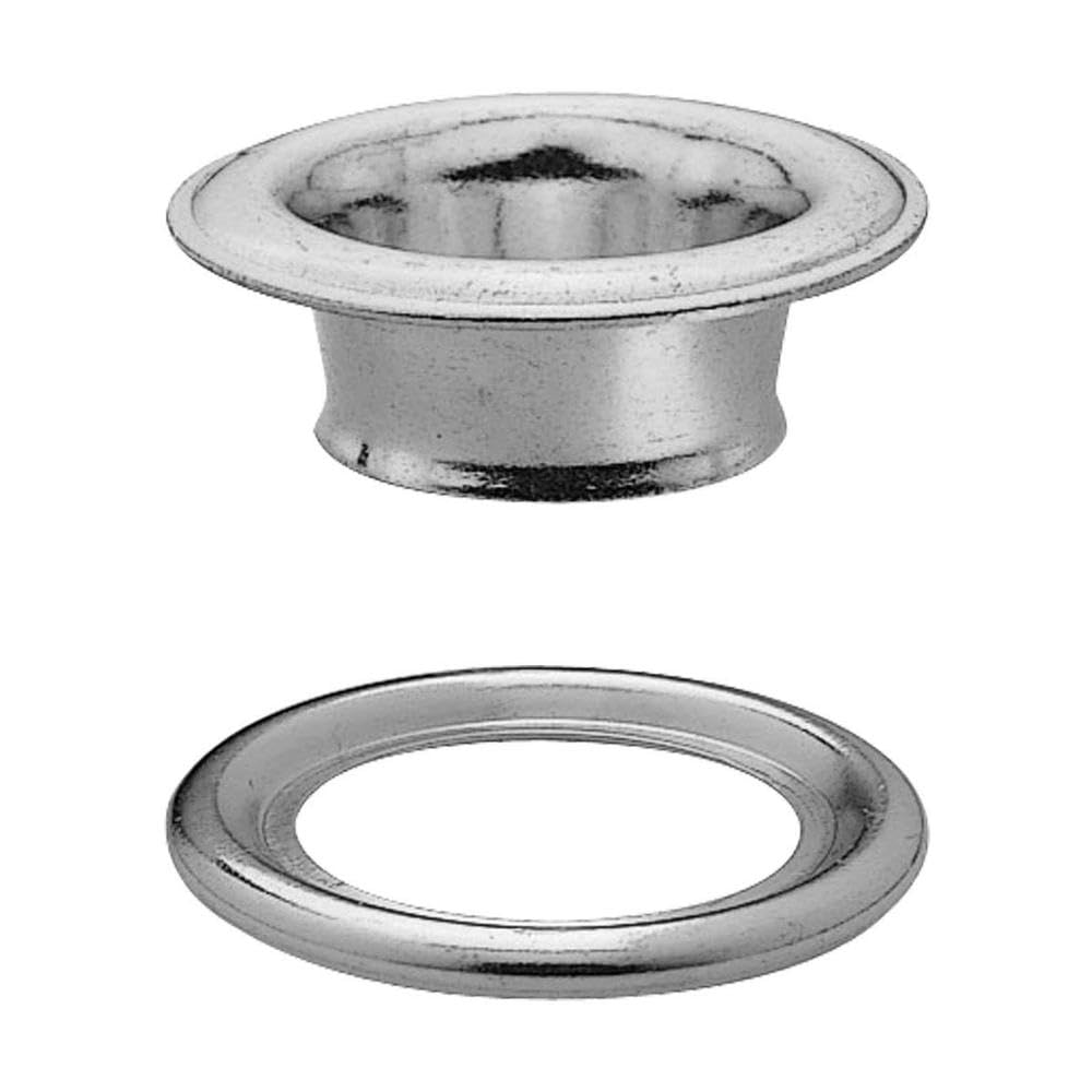 Prym 542426-1 Ojales y Arandelas, Acero Inoxidable, latón, Plata, 14 mm, 80