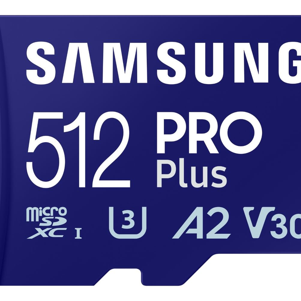 Samsung Memorie MB-MD512SA PRO Plus Scheda MicroSD da 512GB, UHS-I U3, Fino a 180 MB/s