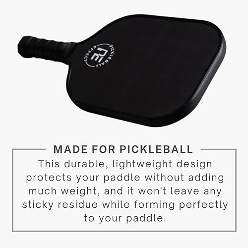 Miniatura 6 de Cinta protectora de borde de paleta de pickleball  Cinta de protección de borde de paleta de pepinillo de ajuste perfecto  Sin arrugas  Negro  Ancho