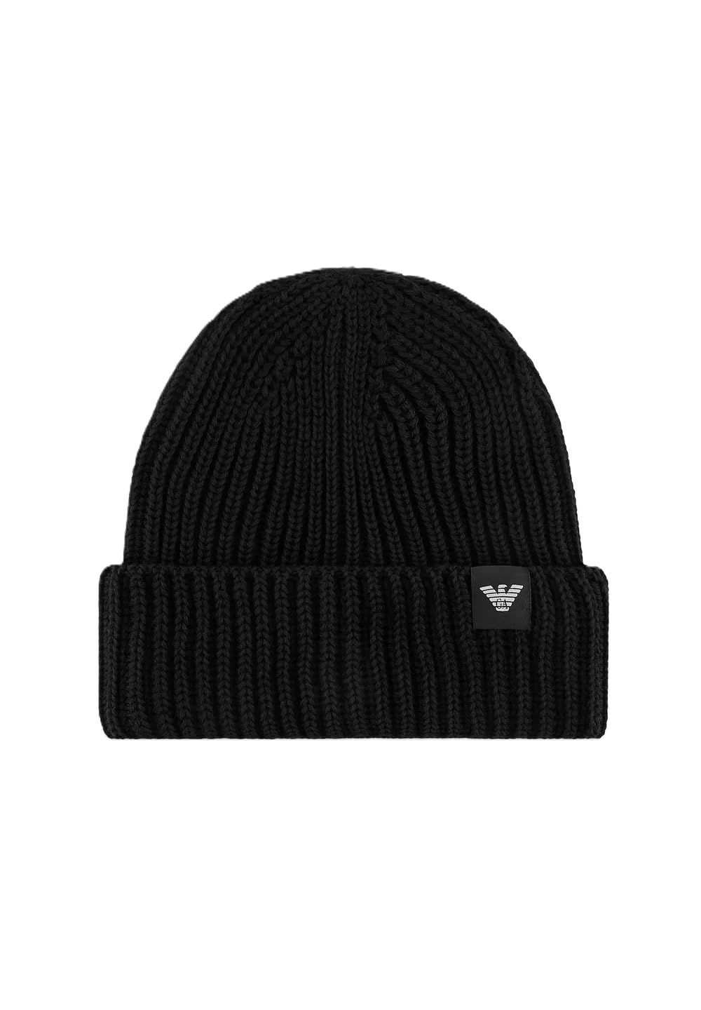 Emporio Armani Cappello Da Uomo, 100% Lana Vergine, Nero, Taglia M - 4