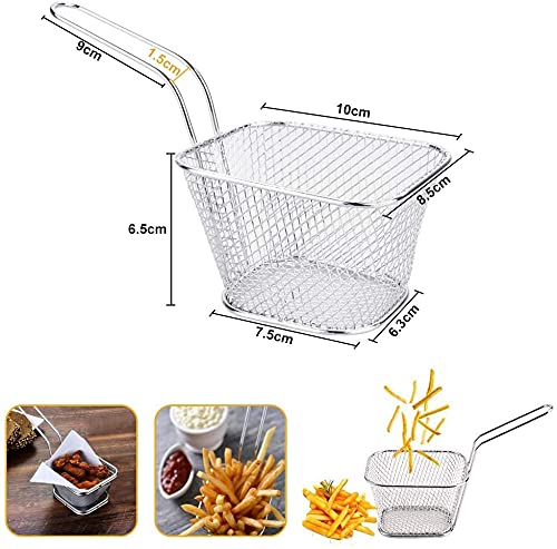SOONHUA Cestello per Friggere,Cestini per Patatine...