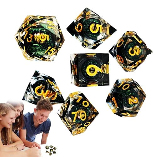 Pequeños dados de resina ideales para tus partidas épicas de rol y juegos de mesa.
