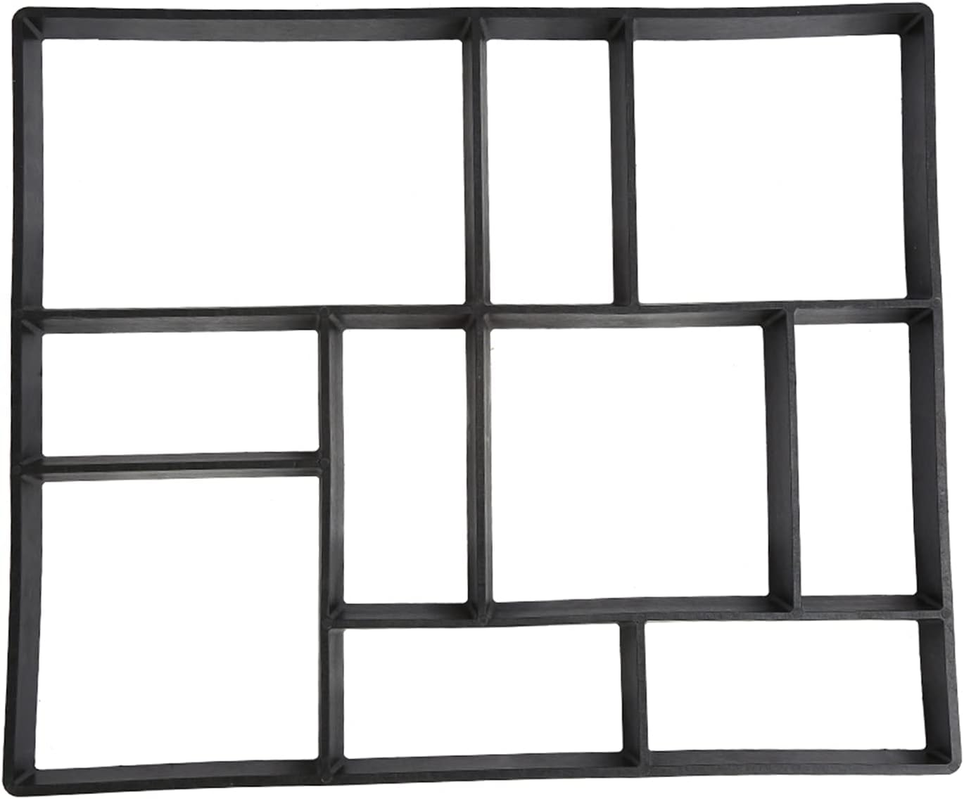 TOPINCN Concrete,Concrete,Pavers,Concrete Mode,Road Maker, Concrete Stamp,10 Grids Maker Model Stone Paving Walk Maker for Paving Patios for