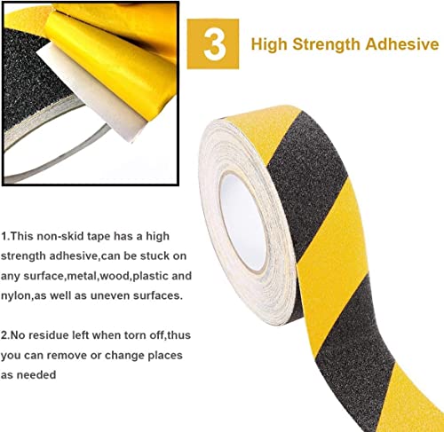 Image of Kimee Tape for Stairs, Anti Slip Tape, Waterproof Strong Adhesive Non Slip Tape, Indoor /Outdoor stairs, Lawn Grip Tape Roll, Safety Anti Slip tape(2 inch)