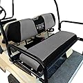 10L0L Universal Golf Cart Rear Seat Cover Set Fit for EZGO Club Car Yamaha, Bench Seat Covers Breathable Washable Polyester Mesh Cloth - Only for Rear Seat (37.5" 13.5" 3.7") - X-Small