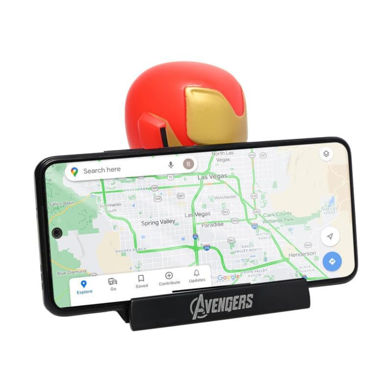 Image of Super Hero Action Figure Limited Edition Bobblehead with Mobile Holder for Car Dashboard, Office Desk & Study Table - Iron Man