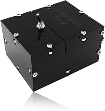 Useless Box, Fully Assembled Mini Edition Self Turning Off Machine, Leave Me Alone Box for Adults and Kids Birthday Party Gifts