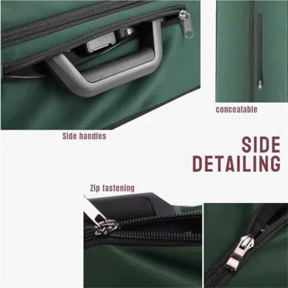 Funda Protectora for Equipaje de 24/26 Pulgadas, Resistente a la abrasión, sin Necesidad de Desmontar, for Maletas de Viaje.(Black,26 Inch)