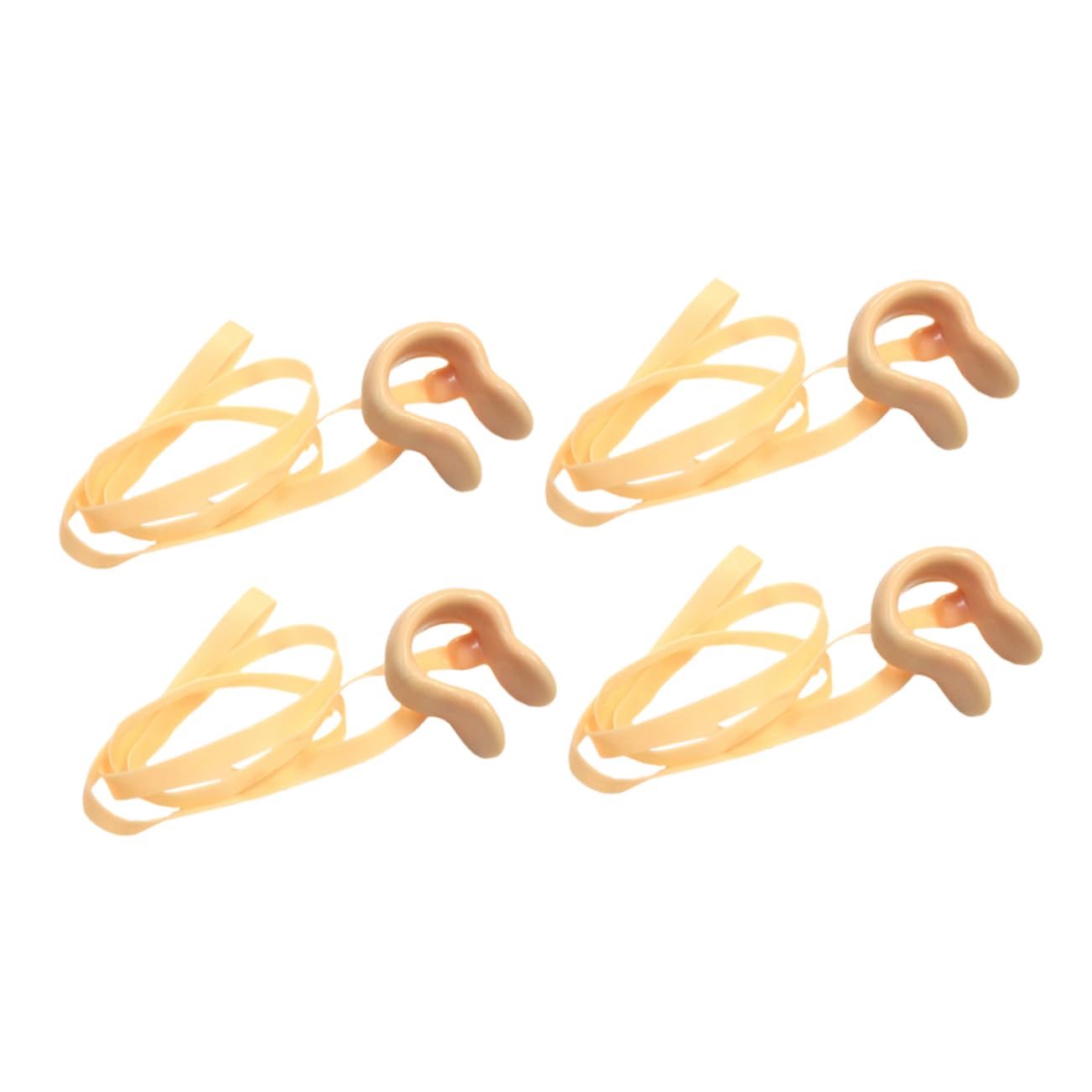 GALPADA 5sets Professional Nose Plugs Boys and Girls Swimming Nose Clip Chain Waterproof Clip 4pcs*5