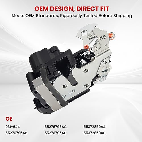 Image of SYERAL Power Door Lock Latch Actuator 931-644 Rear Left Driver Side Door Latch Compatible with Dodge Ram 1500 2500 3500 4000 2003-2010 OE# 55276795AB 55276795AC 55276795AD