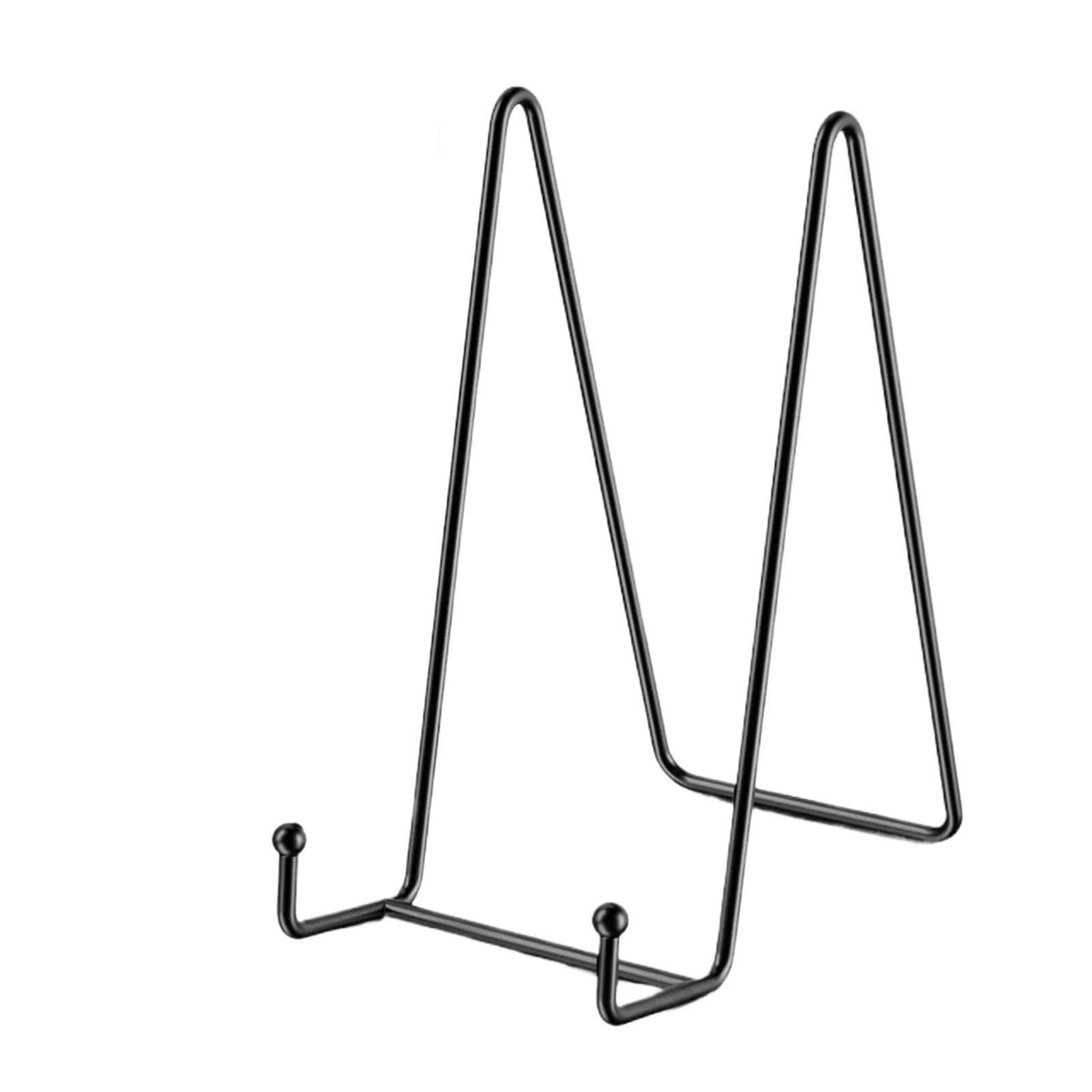 Xiehya Black 15Pcs Tabletop Plate Display Stand Decorative Easel Frame Iron Rack For Cards Signs Photos Books Crafts For Home